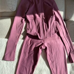 Alo Mauve Activewear Set